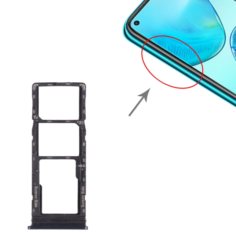SIM Card Tray SIM Card Tray + Micro SD Card Tray for Infinix Note 8i x683 (Blue)
