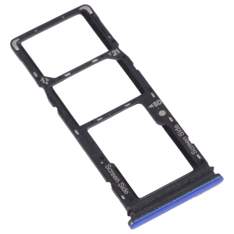 Carte SIM + Carte SIM + Carte Micro SD pour Tecno Spark 5 Pro KD7 (Bleu)