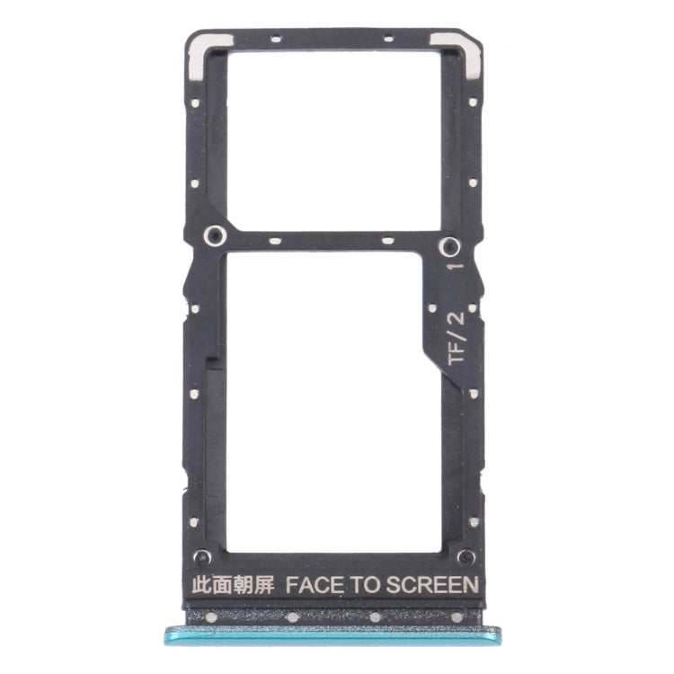 Plateau de carte SIM + plateau de carte SIM / plateau de carte Micro SD pour Xiaomi Redmi Note 10 5G / Poco M3 Pro 5G / Redmi Note 10T 5G M2103K19G M2103K19C M2103K19PG M2103K19PG M2103K19PI (Vert)
