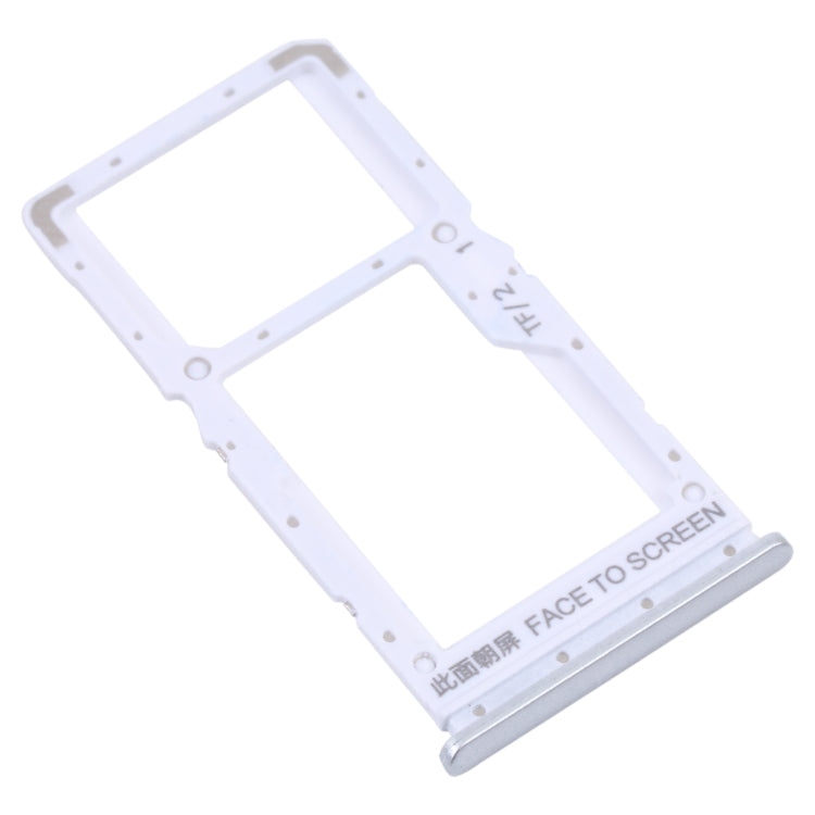 SIM Card Tray SIM Card Tray / Micro SD Card Tray for Xiaomi Redmi Note 10 5G / Poco M3 Pro 5G / Redmi Note 10T 5G M2103K19G M2103K19C M2103K19PG M2103K19PI (Silver)