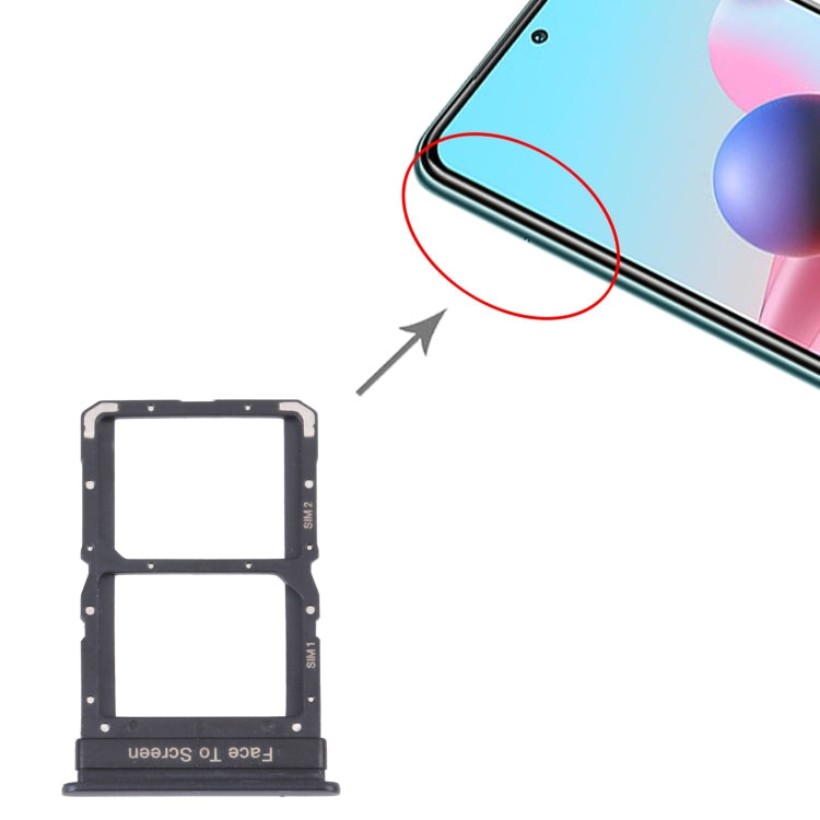 SIM Card + SIM Card Tray For Xiaomi Redmi Note 10 Pro 5G / Poco X3 GT (Black)