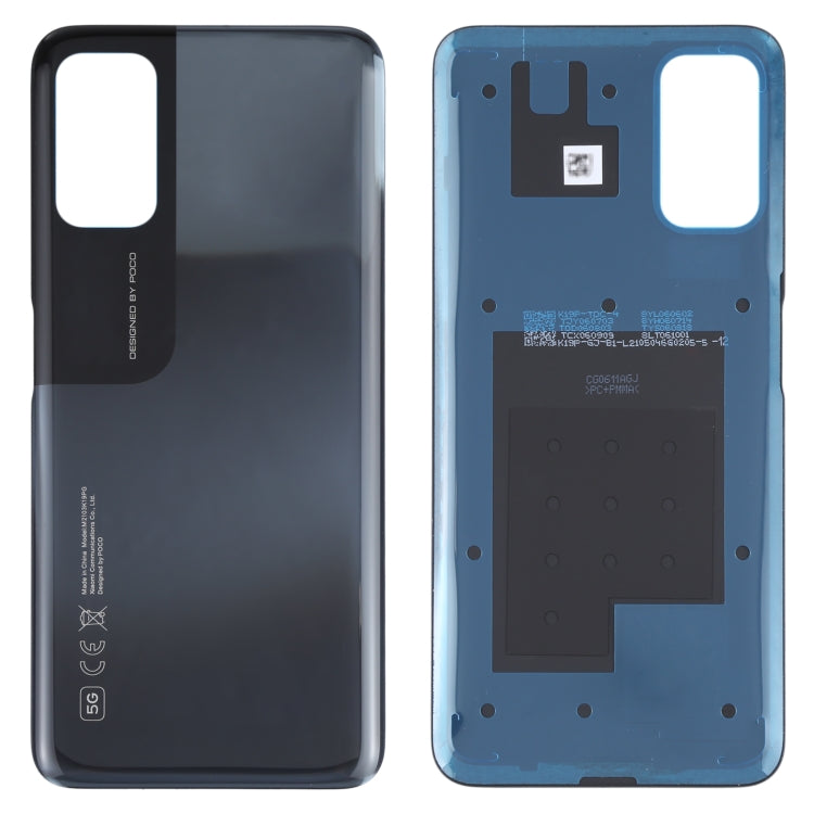 Original Battery Back Cover For Xiaomi Poco M3 Pro 5G M2103K19PG M2103K19PI (Black)