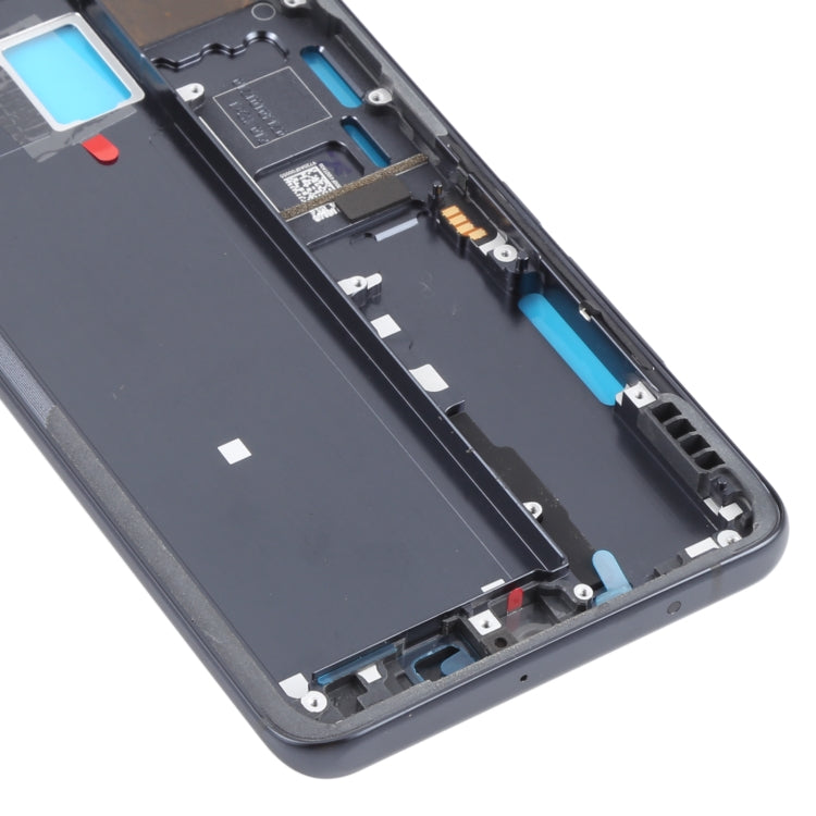 Placa de Bisel de Marco LCD de la Carcasa Delantera Para Xiaomi MI Note 10 Lite M2002F4LG M1910F4G (Negro)