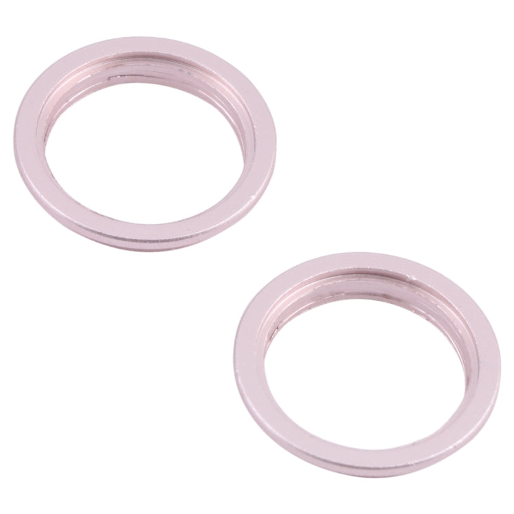 2 PCS Back Camera Glass Lens Metal Outer Protector Ring Hoop For iPhone 13