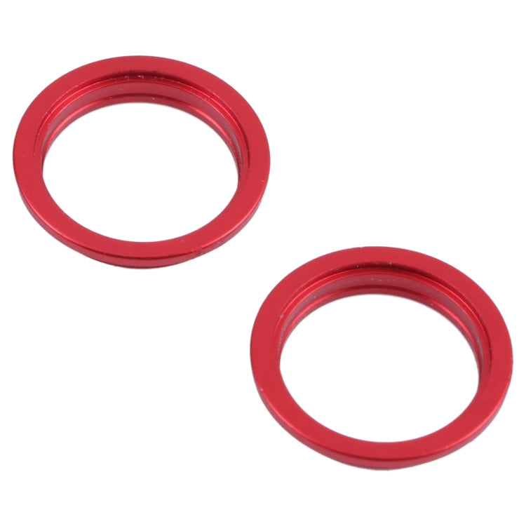 2 PCS Back Camera Glass Lens Metal Outer Protector Ring Hoop Pour iPhone 13