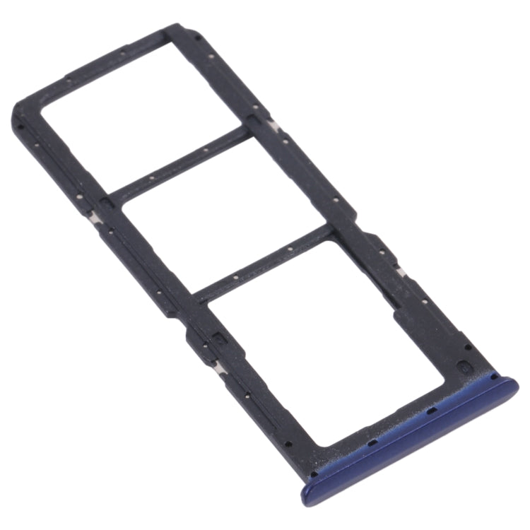 Plateau de carte SIM + plateau de carte SIM + plateau de carte Micro SD pour Oppo Realme C17 RMX2101 (Bleu)