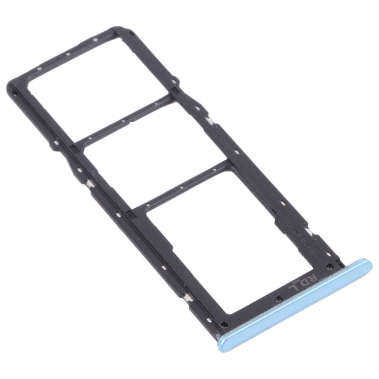 Plateau de carte SIM + plateau de carte SIM + plateau de carte Micro SD pour Oppo Realme C20 / Realme C20A RMX3063 RMX3061 (Bleu)