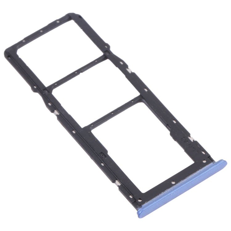 Carte SIM + carte SIM + plateau de carte Micro SD pour Oppo Realme 7 (Asie) RMX2151 RMX2163 (bleu)
