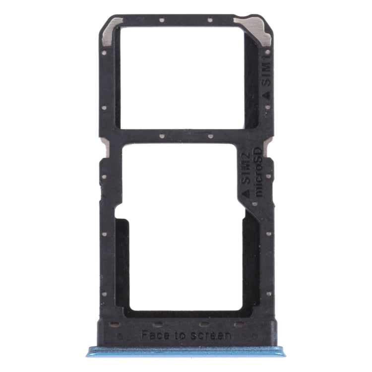 Tarjeta SIM + Tarjeta SIM / Micro SD Tarjeta Bandeja Para Oppo Realme V5 5G (Azul)