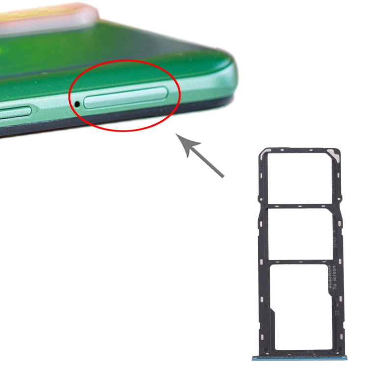 SIM Card Tray SIM Card Tray + Micro SD Card Tray For Oppo Realme 6i / Realme Narzo 10 (Green)