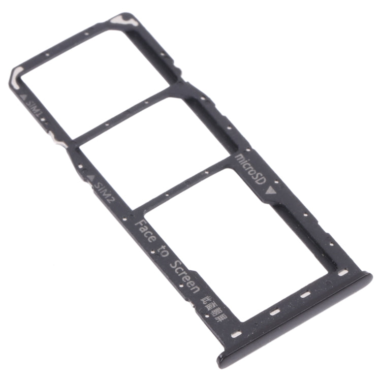 SIM Card + SIM Card + Micro SD Card Tray For Oppo Realme 6 Pro RMX2061 RMX2063 (Black)