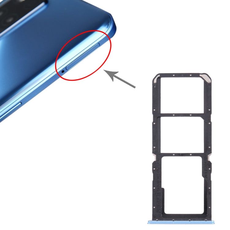 SIM Card + SIM Card + Micro SD Card Tray for Oppo Realme V13 5G (Silver)