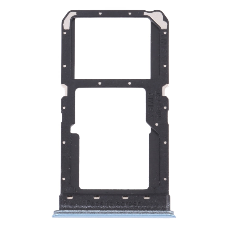 Carte SIM + carte SIM / plateau de carte Micro SD pour Oppo K7X / Realme V5 / Realme Q2 Perm00 (Bleu)
