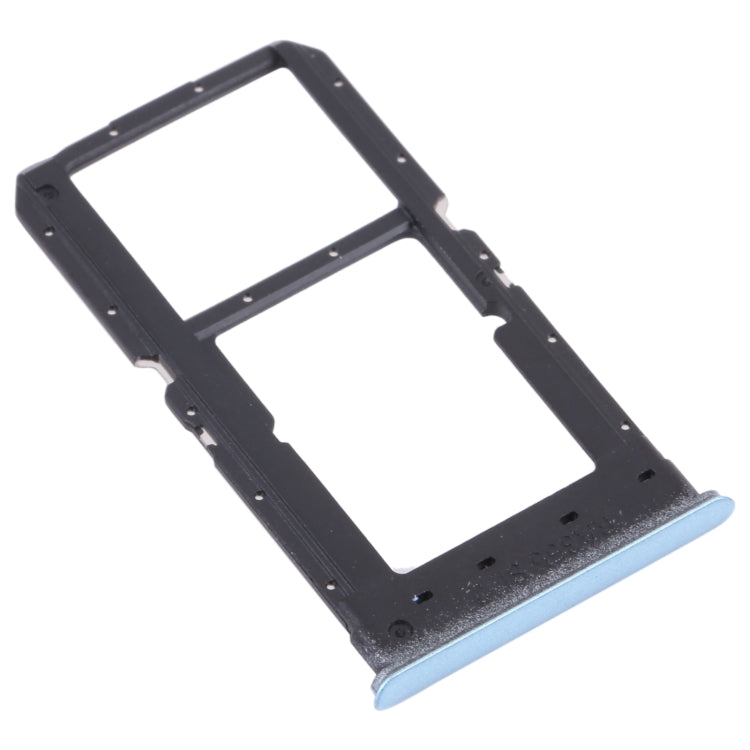 SIM Card + SIM Card / Micro SD Card Tray For Oppo K7X / Realme V5 / Realme Q2 Perm00 (Blue)