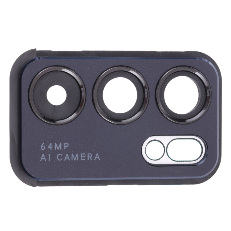 Couvercle d'objectif d'appareil photo pour Oppo Reno 6 Pro 5G PEPM00 CPH2249 (noir)