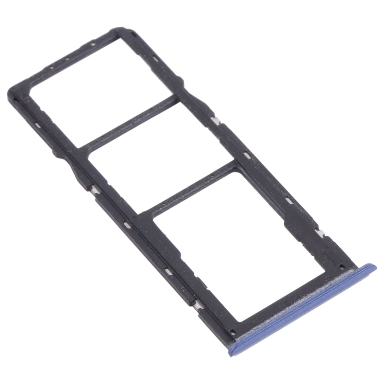 Carte SIM + Carte SIM + Plateau de Carte Micro SD pour Oppo Realme Narzo 20 (Bleu)