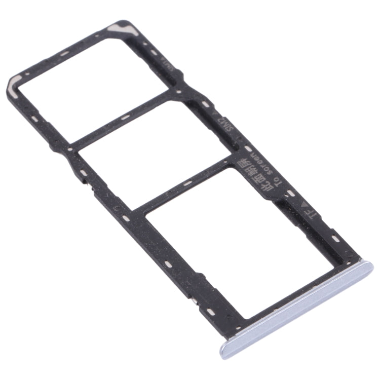 SIM Card + SIM Card + Micro SD Card Tray for Oppo Realme C15 RMX2180 (Silver)