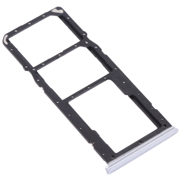 SIM Card Tray + SIM Card Tray + Micro SD Card Tray for Oppo Realme 7 (Global) (Silver)