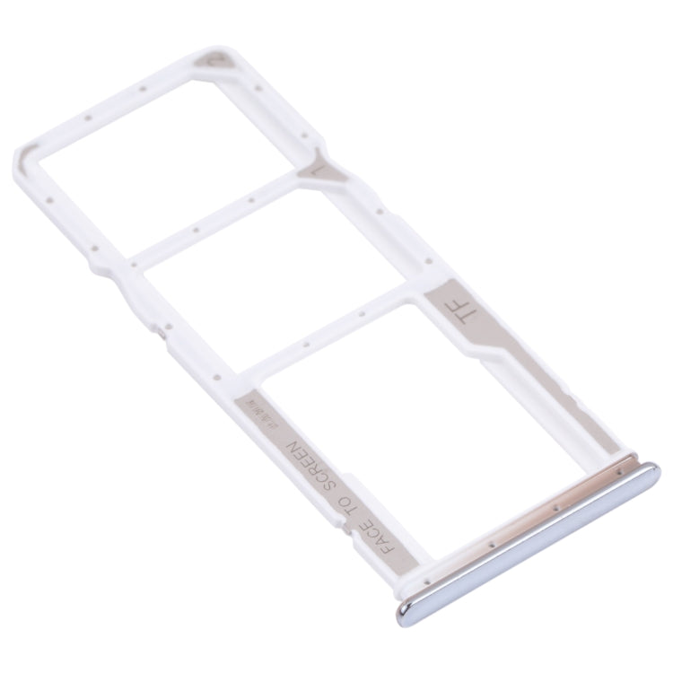 SIM Card Tray + SIM Card Tray + Micro SD Card Tray For Xiaomi Redmi Note 10 4G / Redmi Note 10S M2101K7AI M2101K7AG M2101K7BG M2101K7BI M2101K7BNY M2101K7BNY M2101K7BL (White)