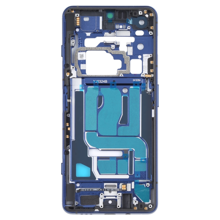 Original Front Screen Frame Bezel Plate For Xiaomi Black Shark 4 / Black Shark 4 Pro Shark PRS-H0 Shark PRS-A0 (Blue)