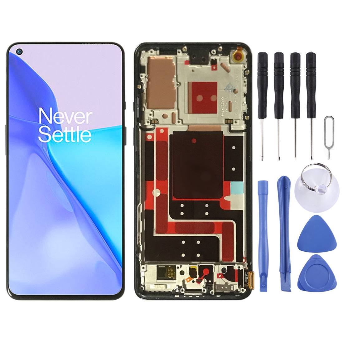 Full Screen LCD + Touch + Frame OnePlus 9 LE2113 LE2111 LE2110 Black