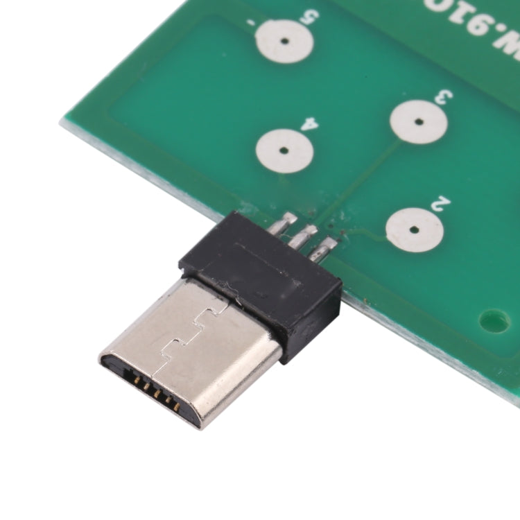 Carte de test flexible pour station d'accueil pour port de charge micro USB