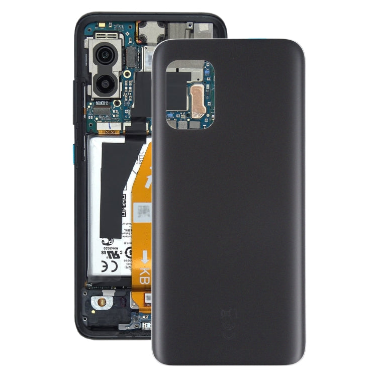 Back Glass Battery Cover with Adhesive for Asus Zenfone 8 zs590k (Ice Black)