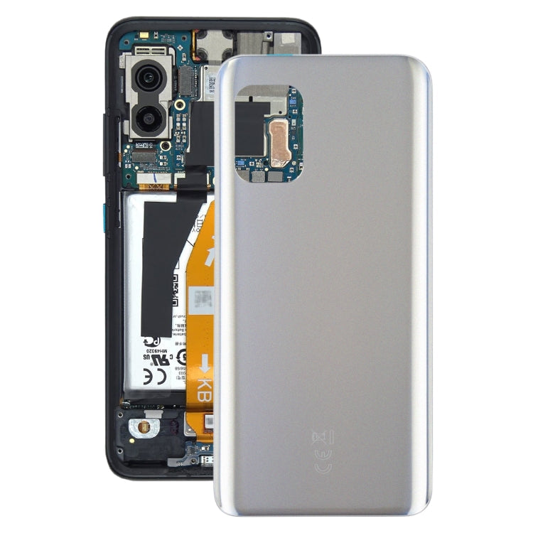 Glass Battery Back Cover with Adhesive for Asus Zenfone 8 ZS590K (Frosted Silver)