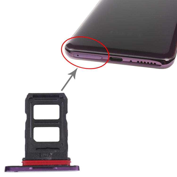 SIM Card + SIM Card Tray For Oppo Find x CPP171 PAFM00 (Purple)