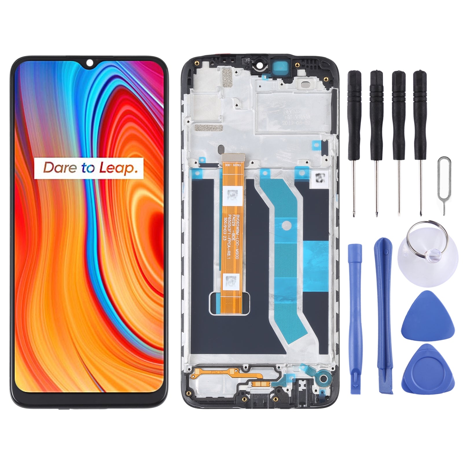 Ecran Complet LCD + Tactile + Châssis Oppo Realme C3 / C3I RMX2027 RMX2020