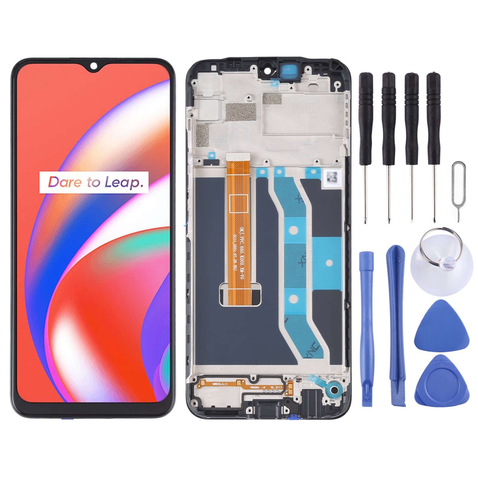 Ecran Complet LCD + Tactile + Châssis Oppo Realme C12 RMX2189