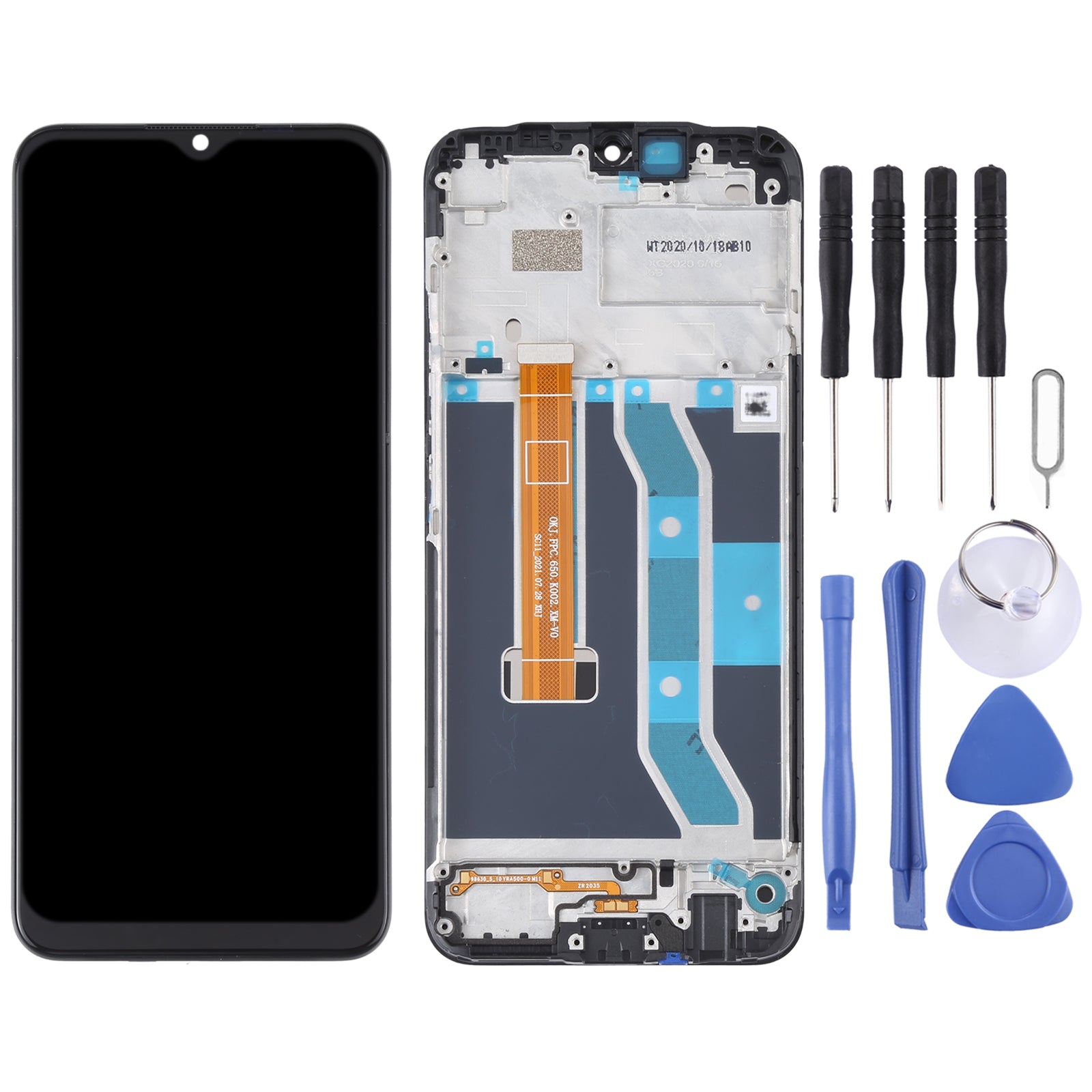 Ecran Complet LCD + Tactile + Châssis Oppo Realme C15 RMX2180