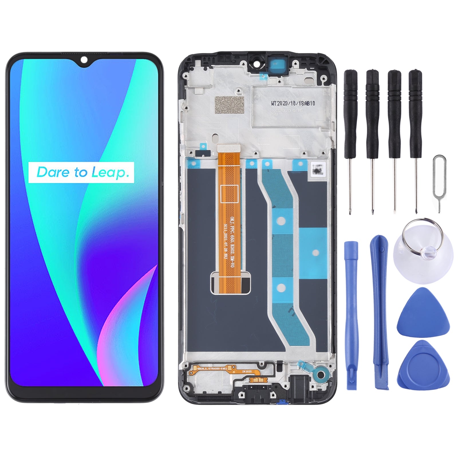 Ecran Complet LCD + Tactile + Châssis Oppo Realme C15 RMX2180