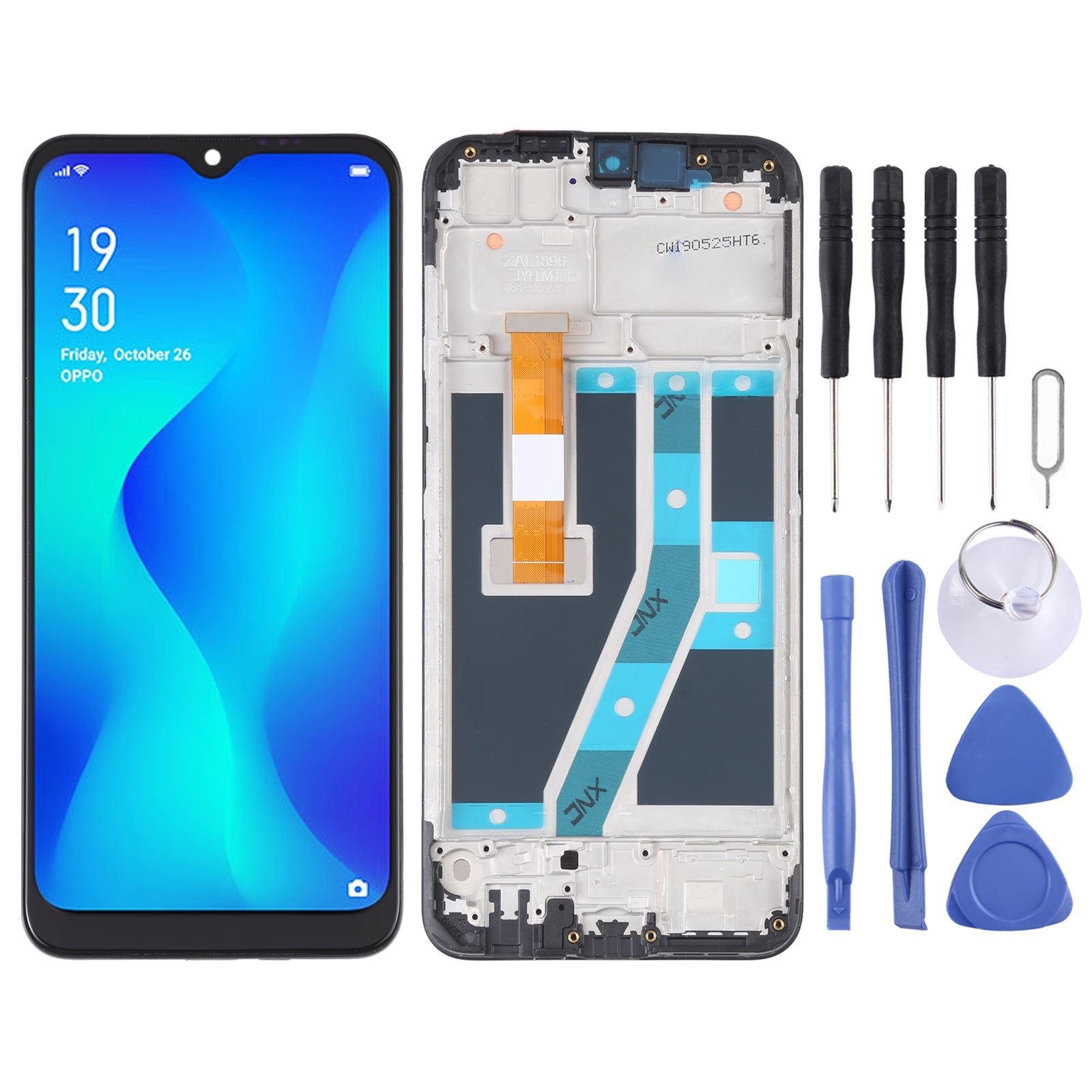Ecran Complet LCD + Tactile + Châssis Oppo Realme C2 / A1K