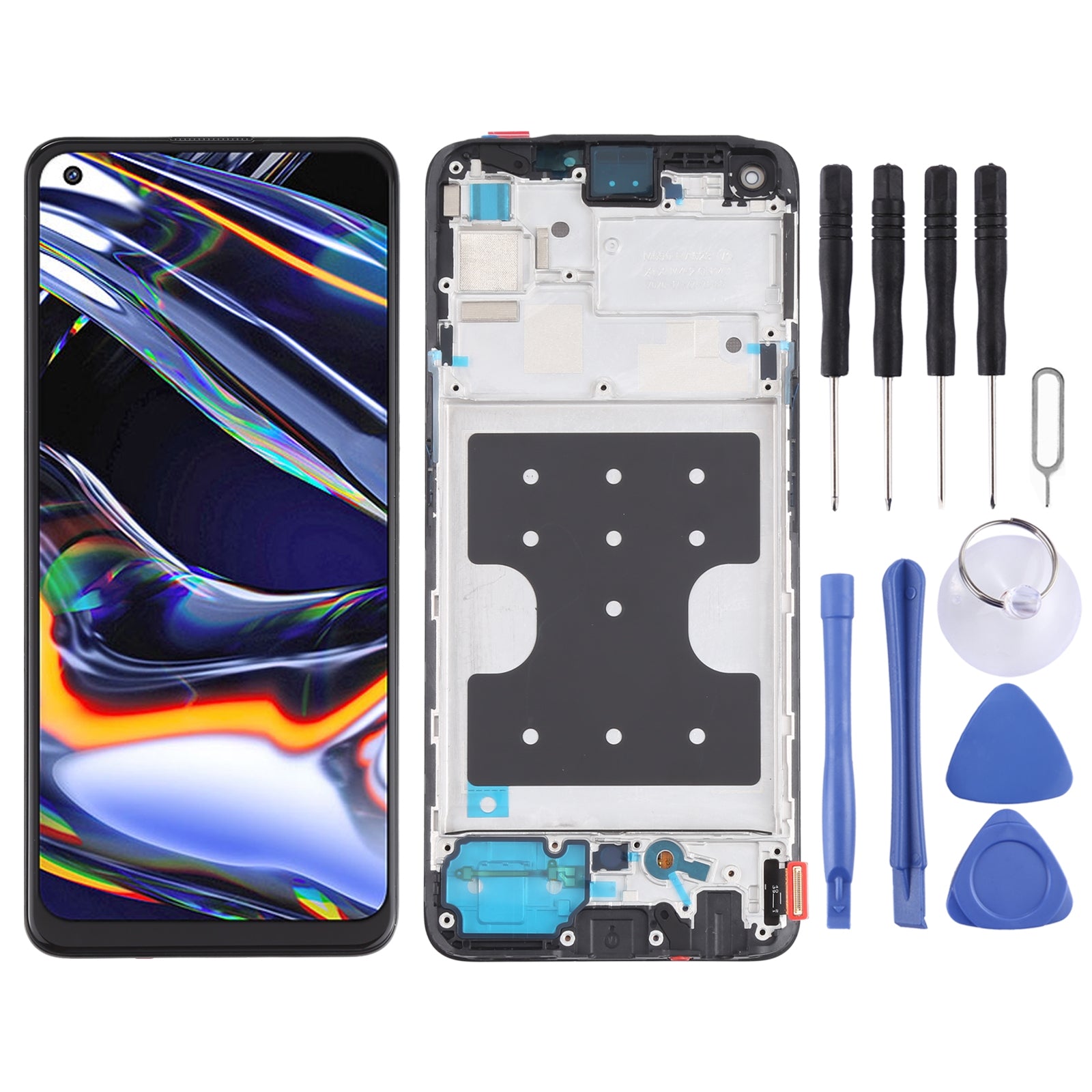 Ecran Complet LCD + Tactile + Châssis Oppo Realme 7 Pro RMX2170