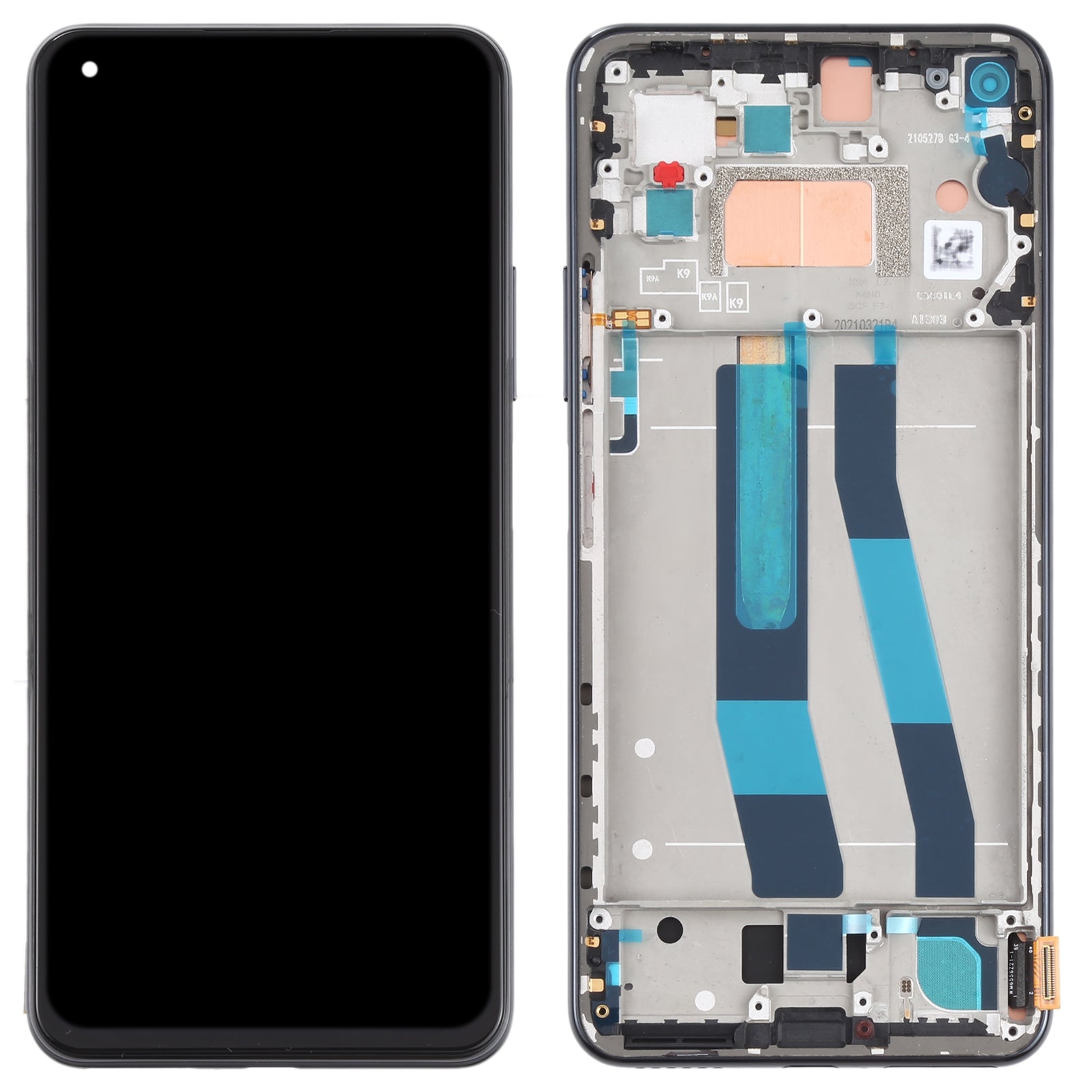 Pantalla Completa LCD + Tactil + Marco Xiaomi MI 11 Lite 4G Negro