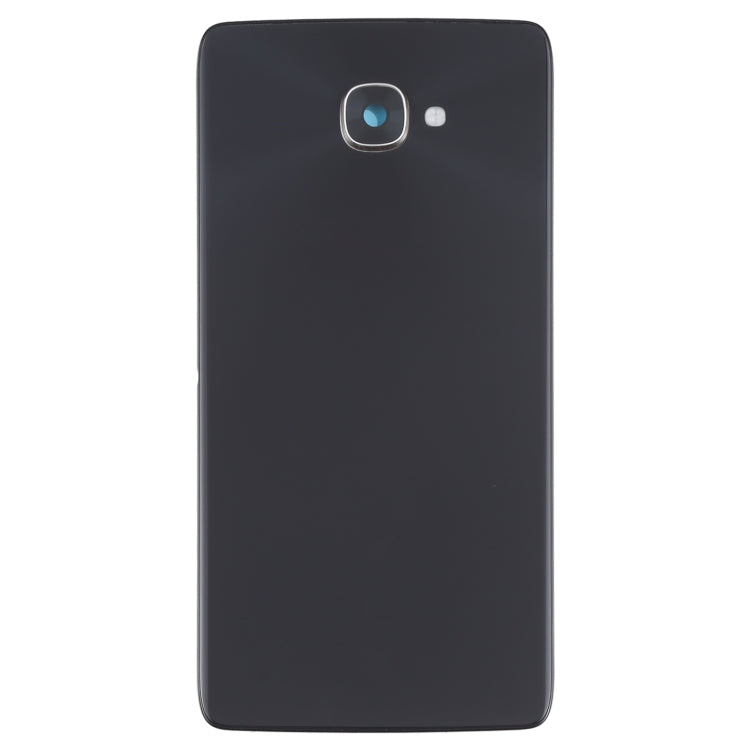 Back Glass Battery Cover For Alcatel One Touch Idol 4S OT6070 6070K 6070Y 6070 (Black)