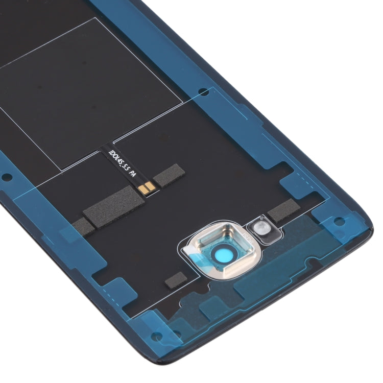 Couvercle de batterie arrière en verre pour Alcatel One Touch Idol 4S OT6070 6070K 6070Y 6070 (noir)