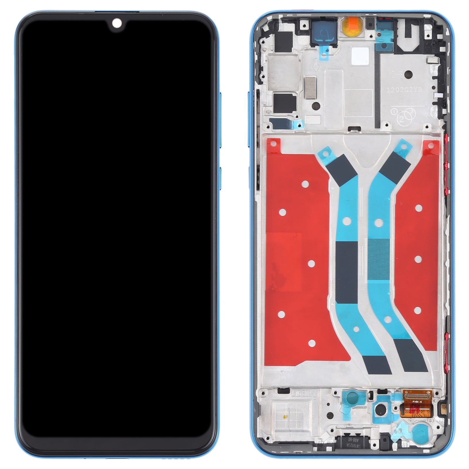 Full Screen LCD + Touch + Frame Huawei Y8P Blue