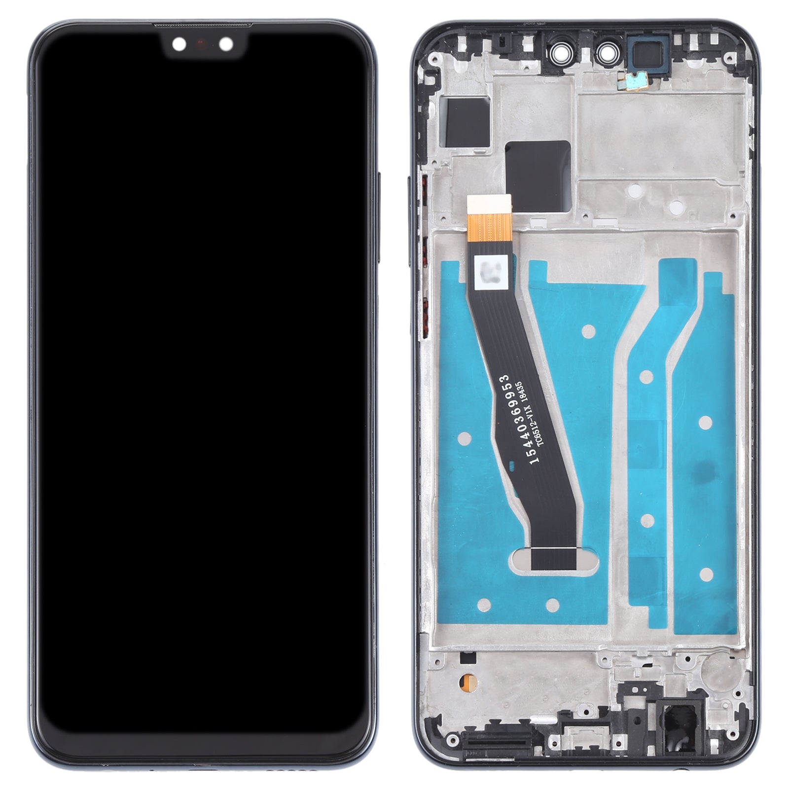 Full Screen LCD + Touch + Frame Huawei Y8S Black