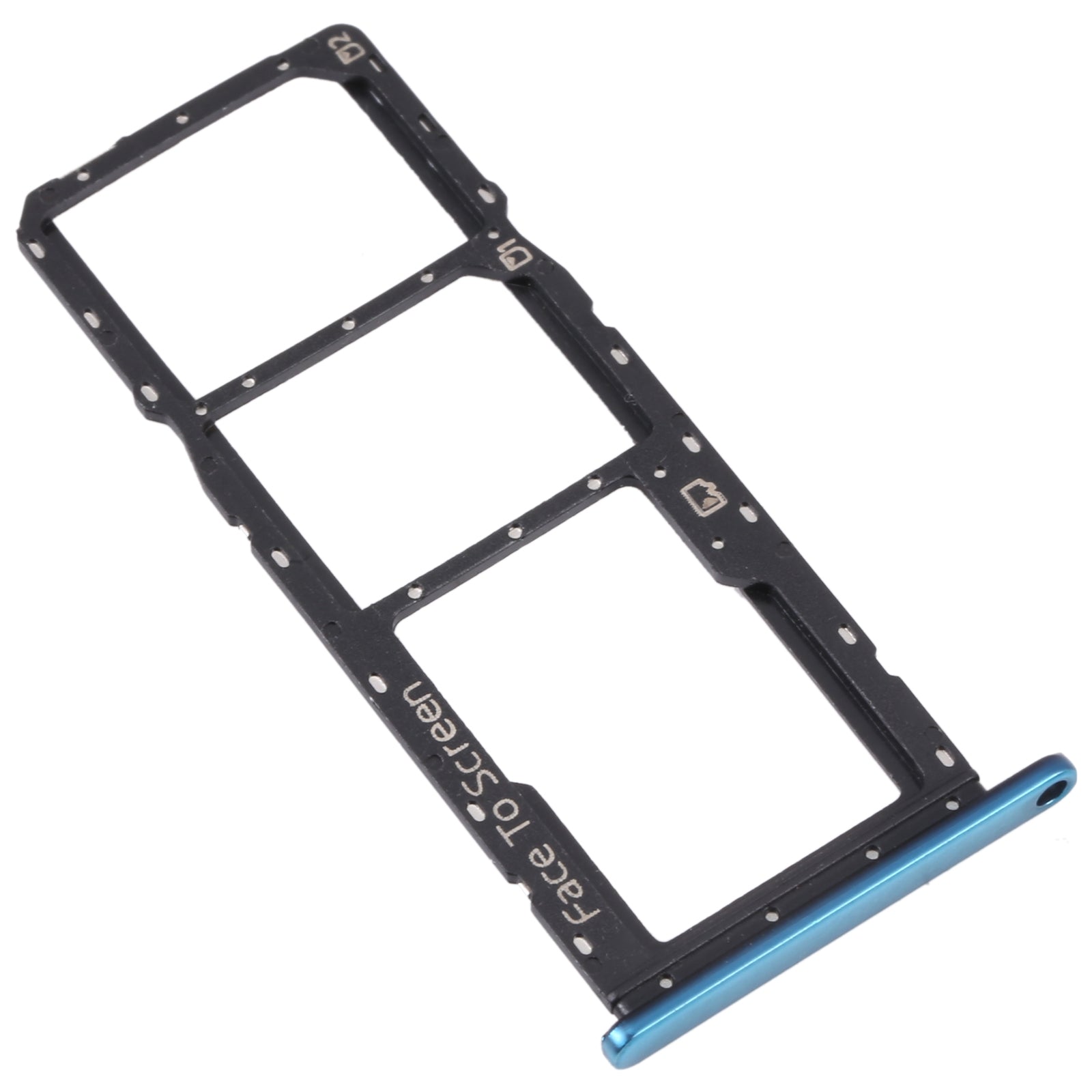 SIM / Micro SD Holder Tray ZTE Blade V40 Vita Blue