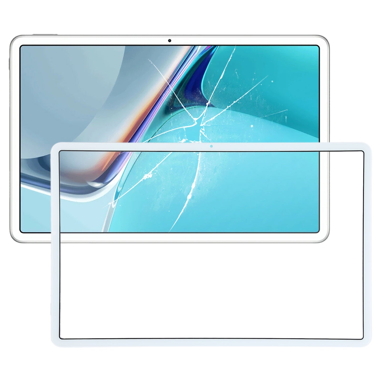 Outer Glass Front Screen Huawei MatePad 11 2021 DBY-W09 DBY-AL00 White