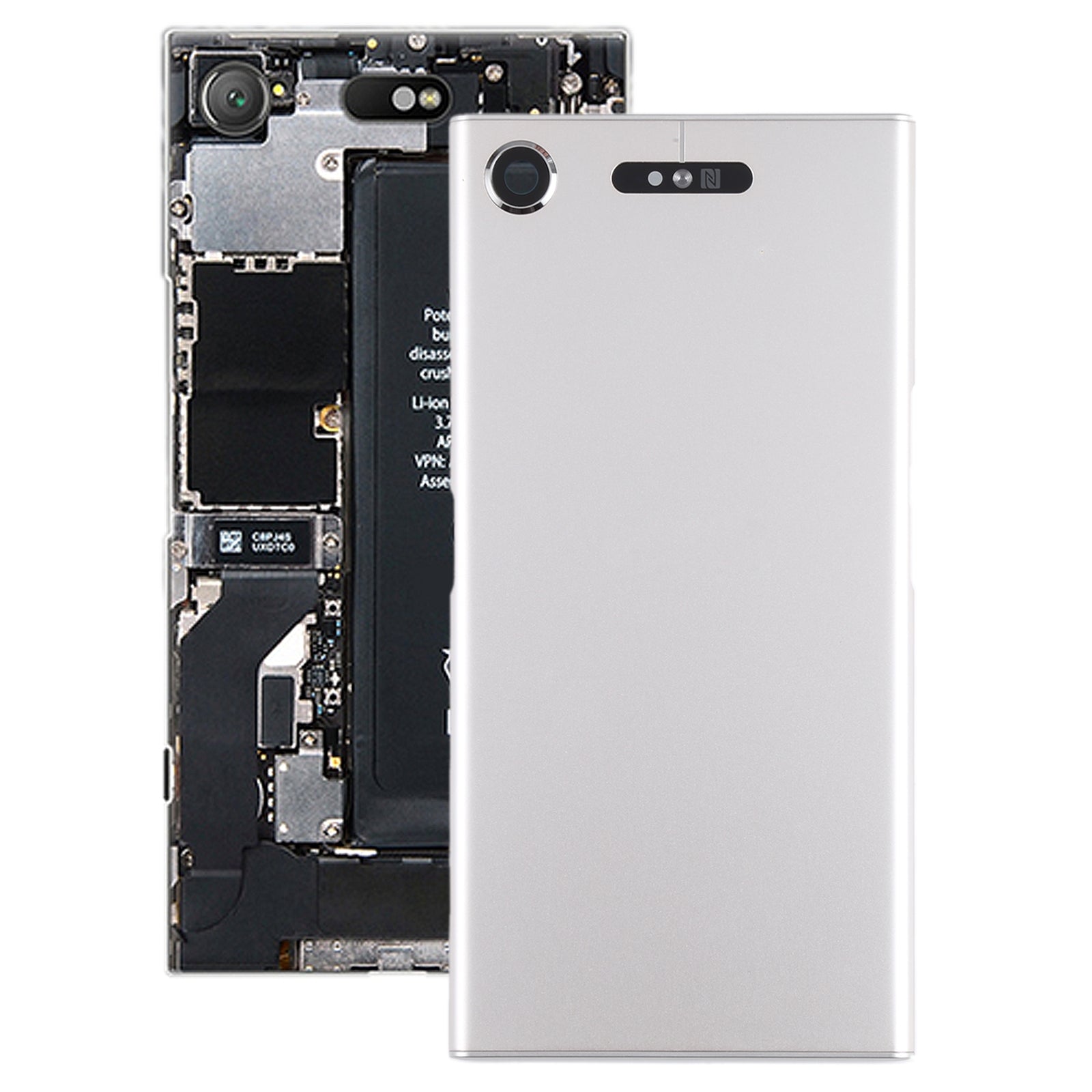 Battery Cover Back Cover Sony Xperia XZ1 Silver