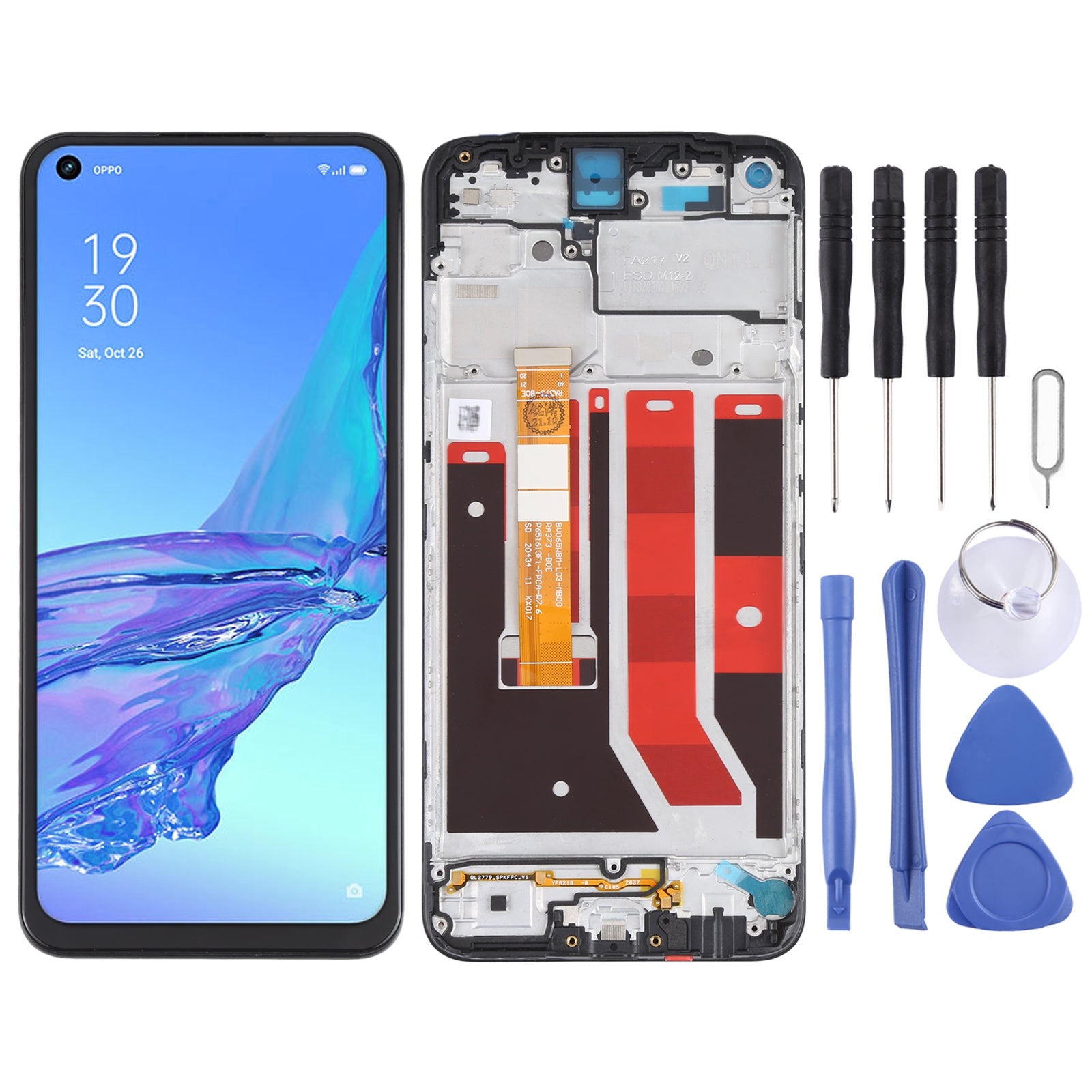 Ecran Complet LCD + Tactile + Châssis Oppo A53 4G CPH2127 CPH2131