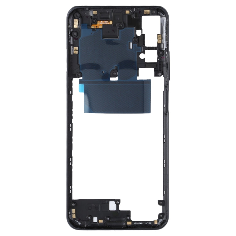 Plaque de lunette de cadre moyen d'origine pour Xiaomi Redmi Note 10 5G / Redmi Note 10T 5G M2103K19G M2103K19C (noir)