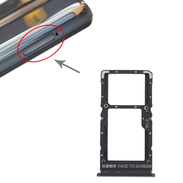 SIM Card + SIM Card / Micro SD Card Tray for Xiaomi Poco X3 GT 21061110AG (Black)