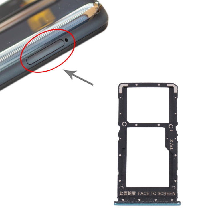 SIM Card Tray SIM Card Tray / Micro SD Card Tray for Xiaomi Poco X3 GT 21061110AG (Green)