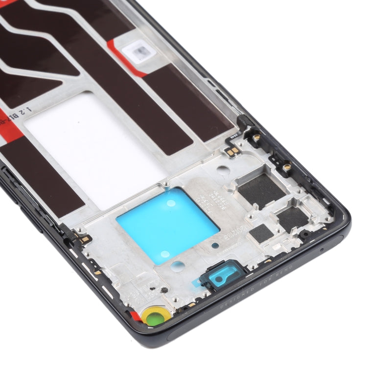 Plaque de lunette de cadre LCD de boîtier avant d'origine pour Oppo Realme X7 Pro Ultra (noir)