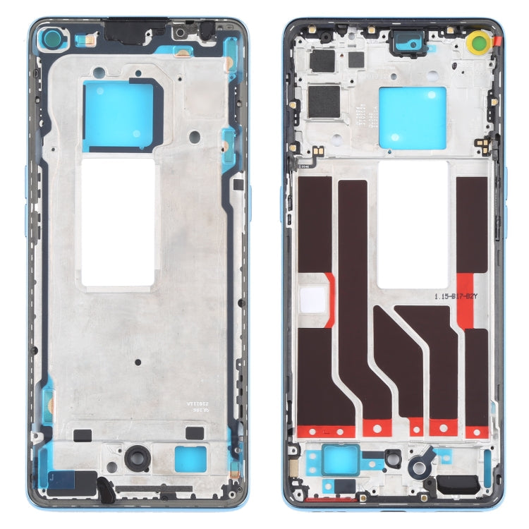 Placa de Bisel del Marco de la LCD Original de la Carcasa Delantero Para Oppo Realme X7 Pro ULTRA (Azul)
