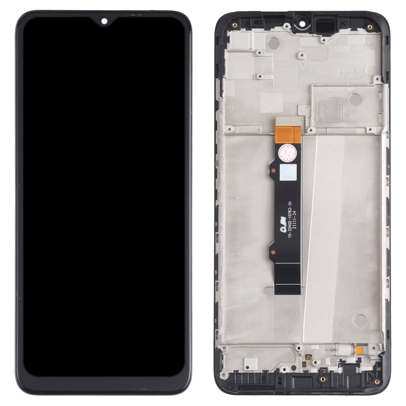 Ecran Complet LCD + Tactile + Châssis Motorola Moto G50 XT2137-1 XT2137-2 Noir
